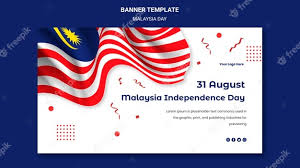 According to wikipedia, independence day is the official independence day of the federation of malaya. Free Psd Malaysia Independence Day And Flag Banner Web Template