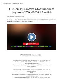 FULL~CLIP-] instagram indian viral girl and boy season 2 XXX VIDEOS !! Porn  Hub