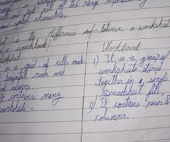 What Is The Difference Between Worksheet And Workbook Brainly In