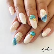 夏 海 リゾート ハンド グラデーション salon a nailのネイルデザイン no 3210339 ネイルブック ネイルデザイン ネイル ドロップネイル