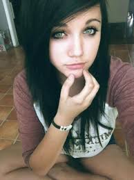 These hair colors are suitable for a range of impressive emo styles. Black Hair Blue Eyes And Emo Image 621900 On Favim Com