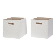 Choose from contactless same day delivery, drive up and more. Faux Leather Storage Bin Cube Organizers Two Side Handles Black 2 Pack Home Garden Cancaredispensary Home Organization