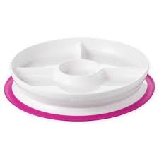 Oxo Tot Stick Stay Divided Plate In Pink Oxo Tot Divided Plates Tot