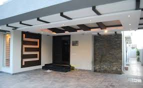 Modern Homes Car Porch Main Door False Ceiling Car Porch Design Ceiling Design Porch Ceiling