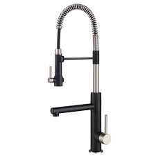 Without a doubt this experience is duly noted in the functionality and design of the pull down kitchen faucet of wowow. Kraus Artec Pro Pull Down Kitchen Faucet Single Handle Stainless Steel Matte Black Kpf 1603sfsmb Rona