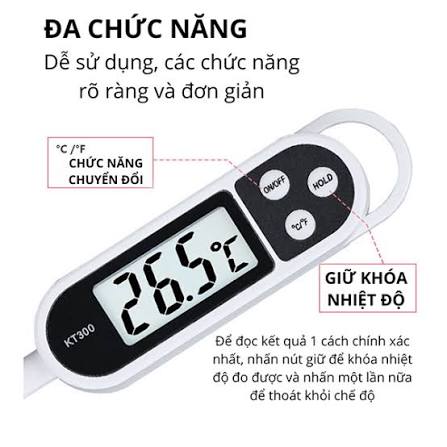 Nhiệt kế nấu ăn, pha sữa Kaw KT300 tiện dụng