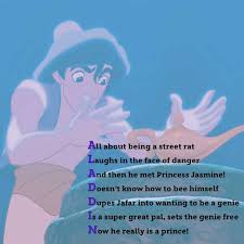 Aladdin Poem Disney Poems 5th Grade Poetry Disney Classroom