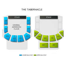 The Tabernacle 2019 Seating Chart