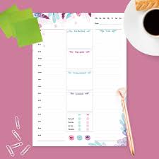 Once you download it you are free to print it as many time as you want for personal use. Printable Daily Planner Templates And Day Planners Pdf