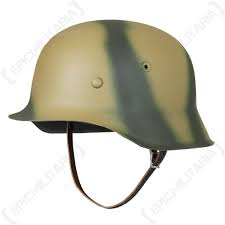 German M42 Helmet Normandy 2 Colour Camo Helmet Army Helmet German Helmet