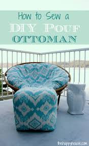 In case you prefer an ottoman with a sturdy base, the tutorial on abbottsathome can show you how to make one. How To Sew A Diy Pouf Ottoman Indoor Or Outdoor The Happy Housie