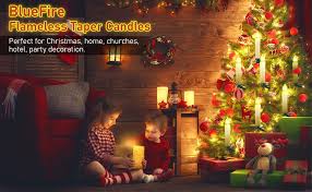 Candle Lights Home Garden Store Timer Remote Control Flickering Flame Battery Operated With Candleholder Clips Waterproof Christmas Tree Candles For Home Wedding Outdoor Party Decor Bluefire 10pcs Led Candle Lights Warmwhite