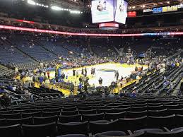 Oracle Arena Section 105 Row 17 Seat 18 Golden State