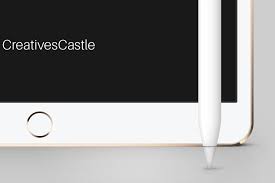 Ipad Pro Psd Mockup With Pen Mockup Psd Mockup Psd