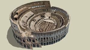Nasce la prima as roma academy africana: Anfiteatro Flavio Colosseo Roma 3d Warehouse