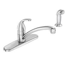 Moen kitchen faucet parts can be installed just like any kitchen faucet. Moen Kitchen Faucet With Side Spray Single Lever Chrome 87604 Rona