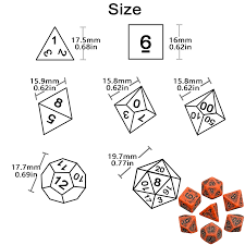 Unique Cool Retro Effect Dice Set 7PcsSet Polyhedral TRPG DNDGame Games  for Opaque D4-D20 Multi Sides Dice for Board Game - AliExpress