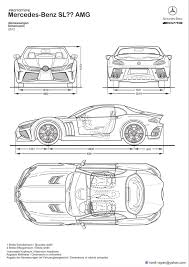 Mercedes Benz Sl Amg Concept Blueprints By Hanif Yayan On Deviantart Car Drawings Blueprints Concept Car Design