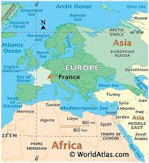 World Map Showing France France Maps & Facts - World Atlas