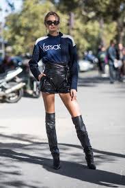 romee strijd スタイル 时装 サイハイブーツ