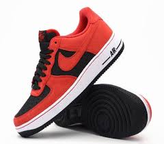 Nike Air Force 1 Low Black University Red Sneakernews Com Nike Air Force Nike Air Nike