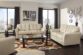 Ashley Furniture 99802 Santiago Cream Leather Set Click On Pin For High Res Image With Images Living Room Leather Sofa Furniture