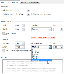 Cara mengatur jarak spasi baris pada word. Fungsi 6 Jenis Jarak Baris Di Microsoft Word Computer 1001