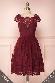 Andela Burgundy In 2020 A Line Cocktail Dress Little Dresses Vintage Inspired Dresses