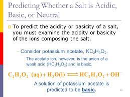 1 Acid Base Properties Of A Salt Solution One Of The Successes Of The Bronsted Lowry Concept Of Acids And Bases Was In Pointing Out That Some Ions Can Ppt Download