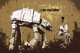 A vászon egy könnyű, de stabil, környezetbarát anyagokból készült keretre van feszítve. Banksy I Am Your Father Pop Art Mini Paper Poster