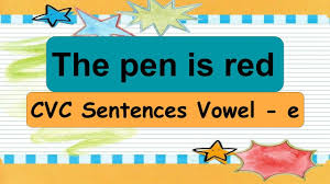 This activity helps to build children's confidence with early literacy skills. Cvc Sentences Vowel E Learn English I Know Phonics Reading Sentences Youtube