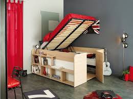 Lit Coffre En Bois 140x200 Terre De Nuit Multiples Rangements Soldes Lit La Redoute Ventes Pas Cher Com Lit Rangement Lit Coffre Lit Placard