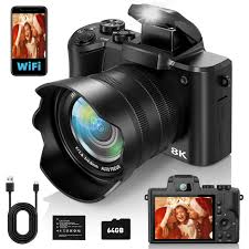 5K 64MP Digital Camera Dual Lens Vlogging Camera