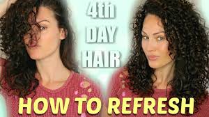 How To Refresh Curly Hair 2nd 3rd 4th Day Hair Curly Hair Styles 2nd Day Hair Curly Hair Videos