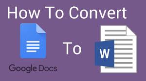 Docs is ready to go when you are. How To Convert A Google Doc To Word Docx Youtube
