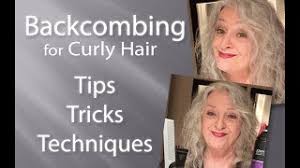 To backcomb your hair use these easy steps: Backcombing Curly Hair For Volume Cowlick Control Moldability Youtube