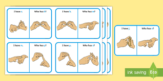Auslan (australian sign language) and new zealand sign language are therefore quite similar. I Have Who Has Auslan Alphabet Signs Card Game