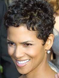 Apply a little curling cream or sea salt spray to wet hair. Halle Berry Curly Hairstyles 2014 Short Curly Hairstyles For Women Curly Pixie Haircuts Short Curly Haircuts
