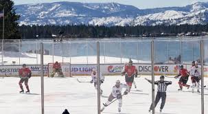Four teams will be playing on an outdoor rink at lake tahoe, featuring stunning views of the lakefront and sierra nevada looming in the distance. Tuponoxxxe8w4m