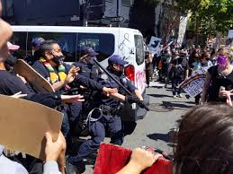 Progressive views on politics and society. Police Raise Batons At Sf Pride Marchers Oakland Passes Torch In Solidarity Kqed