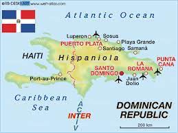 It's a piece of the world captured in the image. Map Of Dominican Republic Country Welt Atlas De