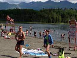 Swimming Alaska Goose Lake Anchorage This Popular Lake Is Located Within A Park Locals Appreciate How Clean It Is And The Fact That L Alaska Lake Swimming
