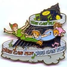Disney Peter Pan Slider You Can Fly Pin Pins Disney Pins Trading Peter Pan Disney Disney Trading Pins