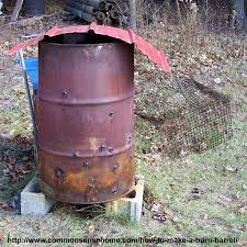 How To Make A Burn Barrel Burn Safe With Less Smoke Burn Barrel Barrels Diy Burnt Paper