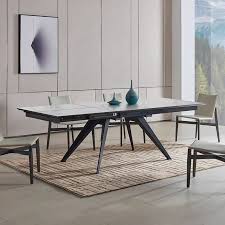 If transparent, a glass tabletop can extend the decorative influence of its base below. China Modern Teem Living Extendable Console Iron Tempered Glass Top Dining Table China Dining Table Glass Dining Table