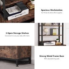 25% back in rewards on all ink & toner apply coupon | 20% off qualifying regularly. Letter Size Large Modern Filing Cabinet Printer Stand With Open Storage Shelves For Home Office Tribesigns 2 Drawer Vertical File Cabinet With Lock Bookshelf Vintage Brown File Cabinets Home Kitchen