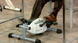 Under desk bicycle pedals let you exercise your legs even when you're sitting at your desk. Desk Pedaling And Other Hot Health Trends