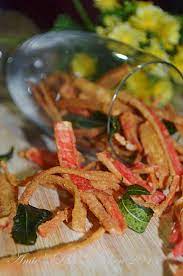 .resepi jejari oat resepi jus mangga resepi juadah berbuka puasa resepi jejari nestum resepi ketam resepi kari ikan resepi kuah lodeh resepi kek kukus resepi laksa resepi. Amie S Little Kitchen Kerepek Jejari Ketam Aroma Kari Terlajak Sedap Masakan