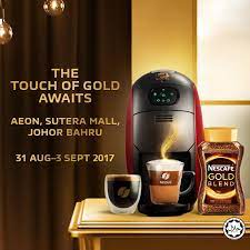 March 9 at 6:11 pm ·. Nescafe Malaysia Join Us At Aeon Sutera Mall Johor Bahru On 31 August 3 September And Enjoy An Elevated Coffee Experience Receive A Nescafe Gold Double Wall Cup When You Sign Up