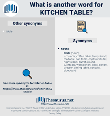 Maybe you would like to learn more about one of these? Synonyms For Kitchen Table Thesaurus Net